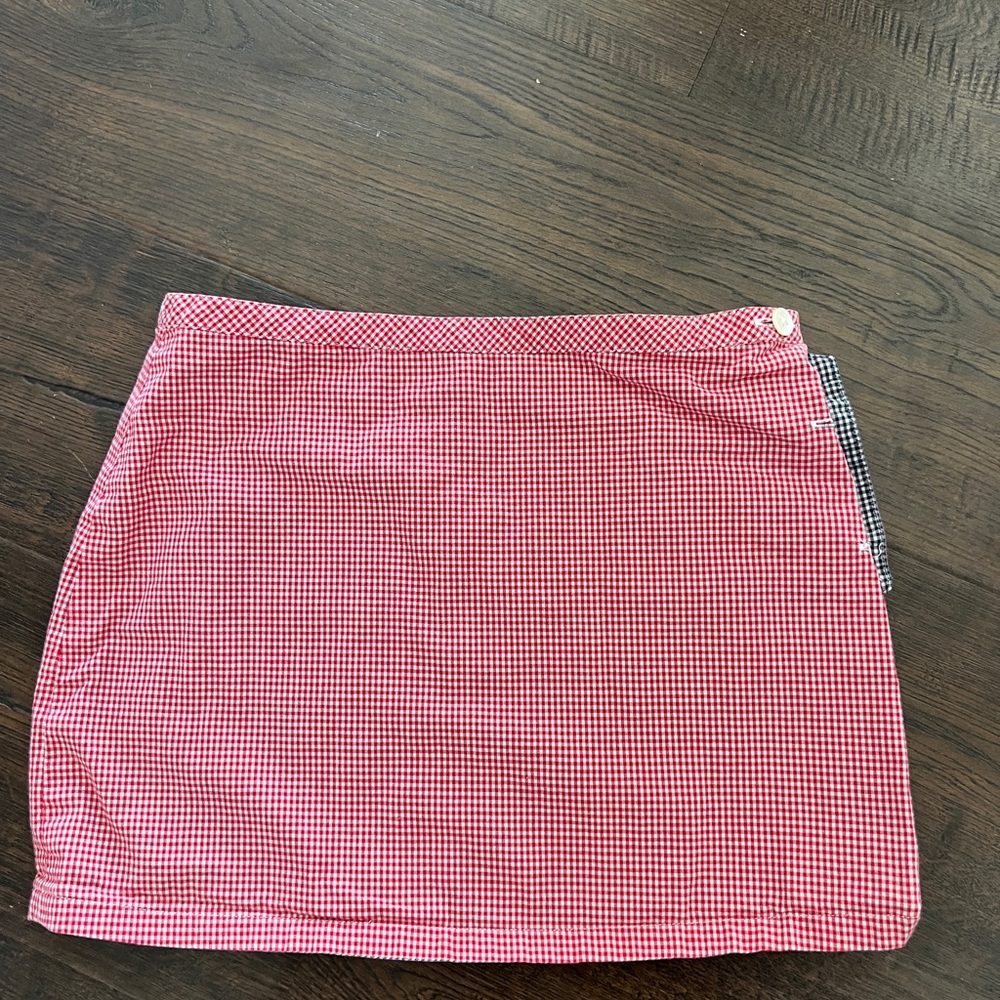 Ralph Lauren Red Gingham Mini Skirt